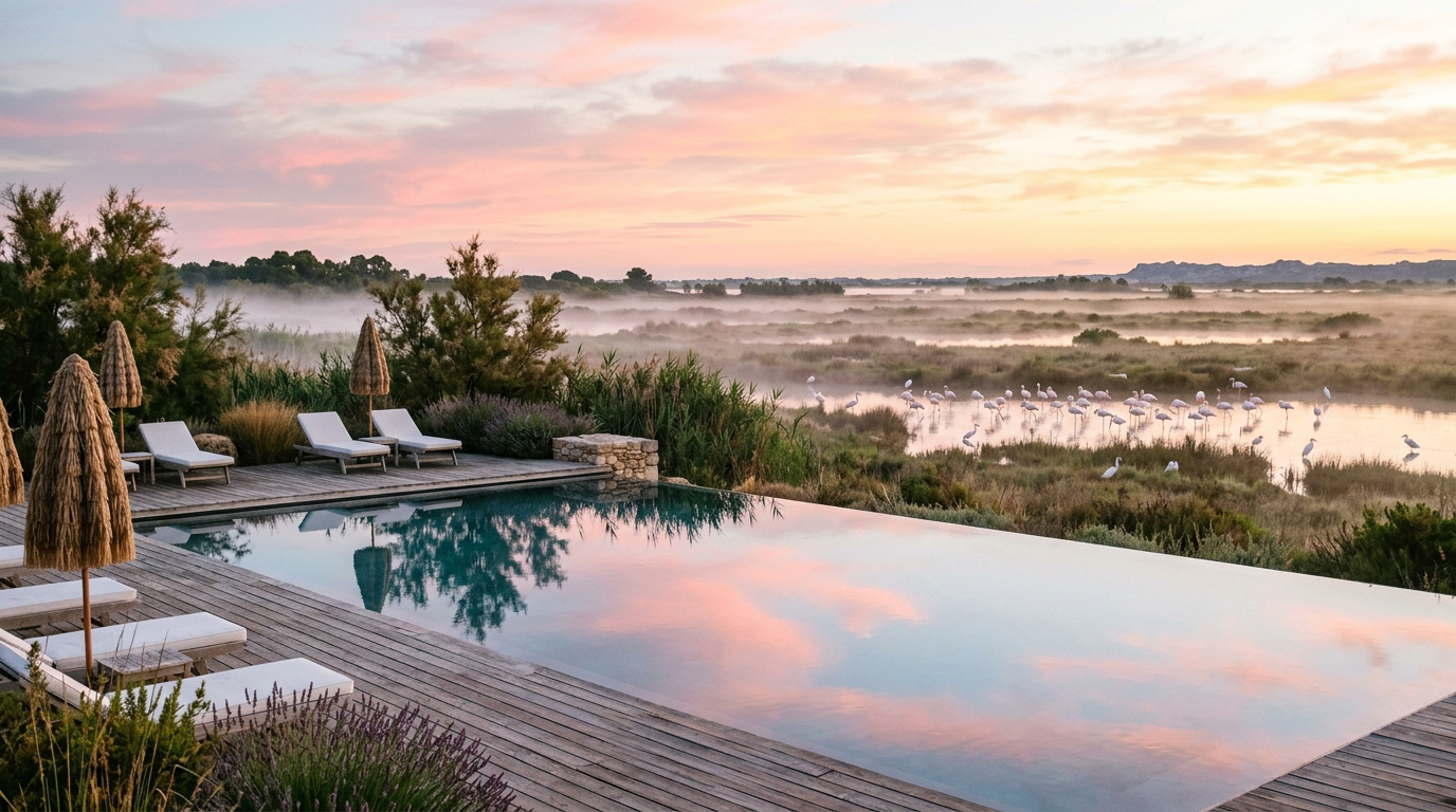 Entree du Domaine du Petit Chaumont — La Paillote Paradise, Aigues-Mortes